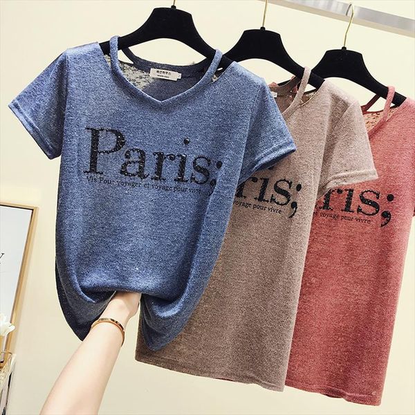 summer v neck tshirt women t shirt 2021 korean style letter diamonds women short sleeve basic ropa mujer chic clothes, White
summer v neck tshirt women t shirt 2021 korean style letter diamonds women short sleeve basic ropa mujer chic clothes, White