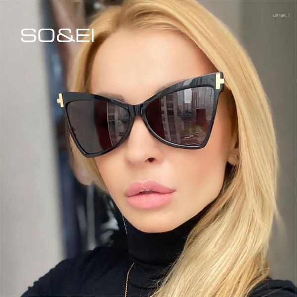 sunglasses so&ei retro cat eye oversized women brand designer ladies gradient lens eyewear men outdoor sun glasses oculos uv4001, White;black
sunglasses so&ei retro cat eye oversized women brand designer ladies gradient lens eyewear men outdoor sun glasses oculos uv4001, White;black