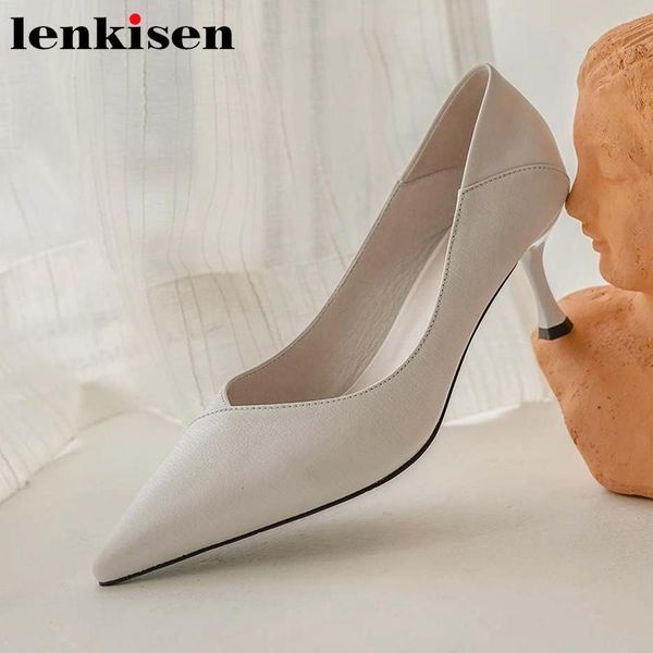 lenkisen new arrival limited plus size full grain leather pointed toe high heels european style elegant lady women pumps l08, Black
lenkisen new arrival limited plus size full grain leather pointed toe high heels european style elegant lady women pumps l08, Black