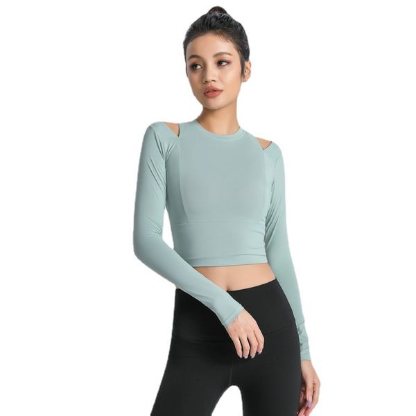 women tees designers clothes t-shirt womens yoga long-sleeved fitness sports running leisure sweat-absorbent quick-drying breathable, White
women tees designers clothes t-shirt womens yoga long-sleeved fitness sports running leisure sweat-absorbent quick-drying breathable, White