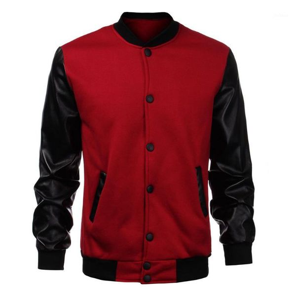 wholesale- 2016 fashion design cool college baseball jacket men black pu leather sleeve sweatshirt mens slim fit varsity bomber jacket1, Black;brown
wholesale- 2016 fashion design cool college baseball jacket men black pu leather sleeve sweatshirt mens slim fit varsity bomber jacket1, Black;brown
