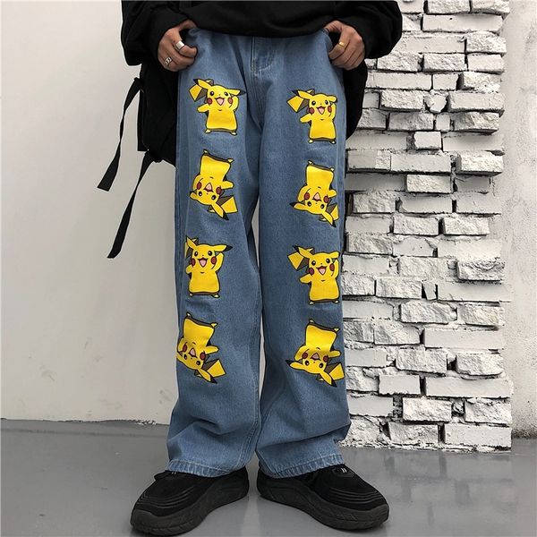 korean cartoon jeans women spring autumn printed boyfriend trousers high waist denim pants female wide leg jeans new 201029, Blue
korean cartoon jeans women spring autumn printed boyfriend trousers high waist denim pants female wide leg jeans new 201029, Blue