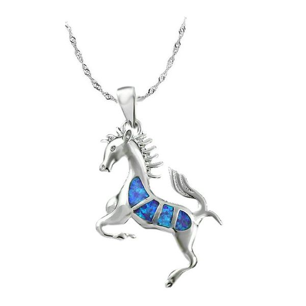 marcats synthesis blue fire opal horse pendants necklaces for women boho animal chain necklace fashion accessories gift, Silver
marcats synthesis blue fire opal horse pendants necklaces for women boho animal chain necklace fashion accessories gift, Silver