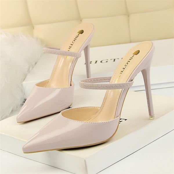 dress shoes office women mules high heels designer luxury 2021 extreme heel slippers elegant for woman, Black
dress shoes office women mules high heels designer luxury 2021 extreme heel slippers elegant for woman, Black