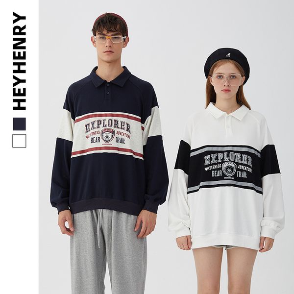 henry college loose couple versatile polo collar men's 2020 new autumn fashion, Black
henry college loose couple versatile polo collar men's 2020 new autumn fashion, Black