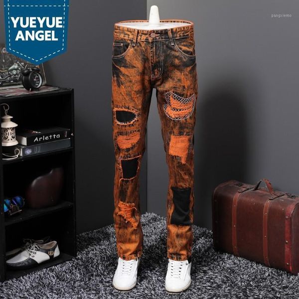 personality european mens vintage hole patch denim pants full length straight punk style plus size jeans hombre streetwear1, Blue
personality european mens vintage hole patch denim pants full length straight punk style plus size jeans hombre streetwear1, Blue
