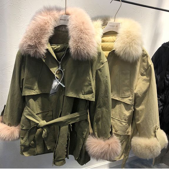 women winter coat loose women warm jacket coat fox fur collar hooded women white duck down coat casaco feminino parkas 201112, Black;brown
women winter coat loose women warm jacket coat fox fur collar hooded women white duck down coat casaco feminino parkas 201112, Black;brown