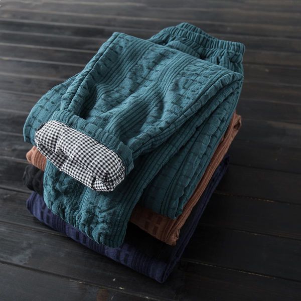 women comfortable linen trousers autumn winter warm cotton-padded pants thick patchwork plaid lining pantalon femme, Black;white
women comfortable linen trousers autumn winter warm cotton-padded pants thick patchwork plaid lining pantalon femme, Black;white
