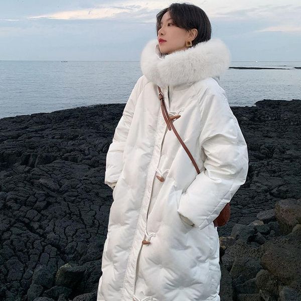 women's down & parkas white duck embroidery loose style jacket female horn long over-the-knee 2021 true collars with thick coat, Black
women's down & parkas white duck embroidery loose style jacket female horn long over-the-knee 2021 true collars with thick coat, Black
