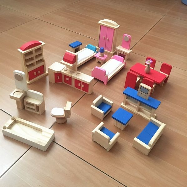 wooden dollhouse furniture toys sets for doll house miniature furniture pretend play toy children kids educational girls gifts y200428
wooden dollhouse furniture toys sets for doll house miniature furniture pretend play toy children kids educational girls gifts y200428