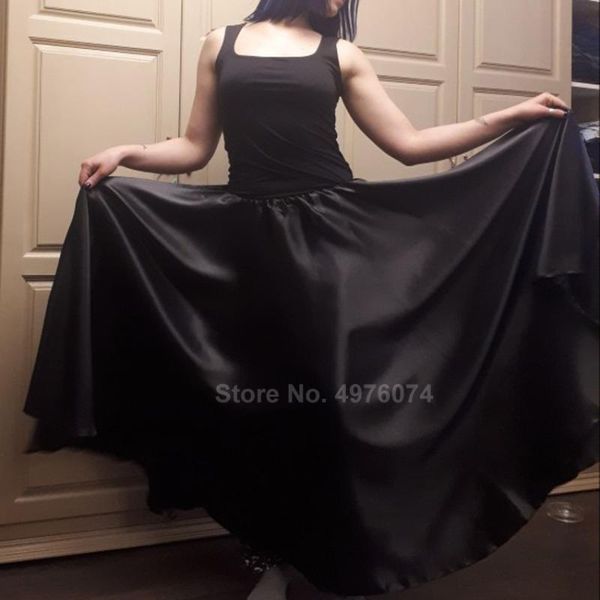 stage wear solid color satin plus size belly dance skirt for women shiny spanish flamenco dancing costumes gypsy girls smooth 360-720, Black;red
stage wear solid color satin plus size belly dance skirt for women shiny spanish flamenco dancing costumes gypsy girls smooth 360-720, Black;red