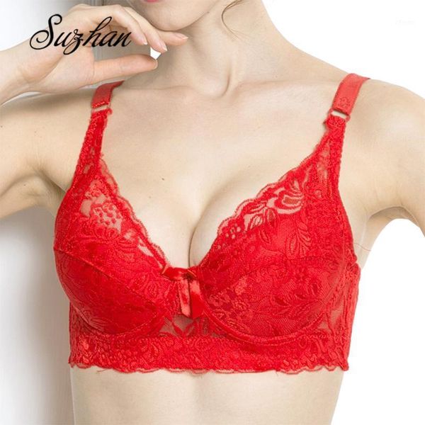 suzhan push up bra plus size women fashion seamless lace lingerie bralette 3/4 cup thin summer bras oversized bra1, Red;black
suzhan push up bra plus size women fashion seamless lace lingerie bralette 3/4 cup thin summer bras oversized bra1, Red;black