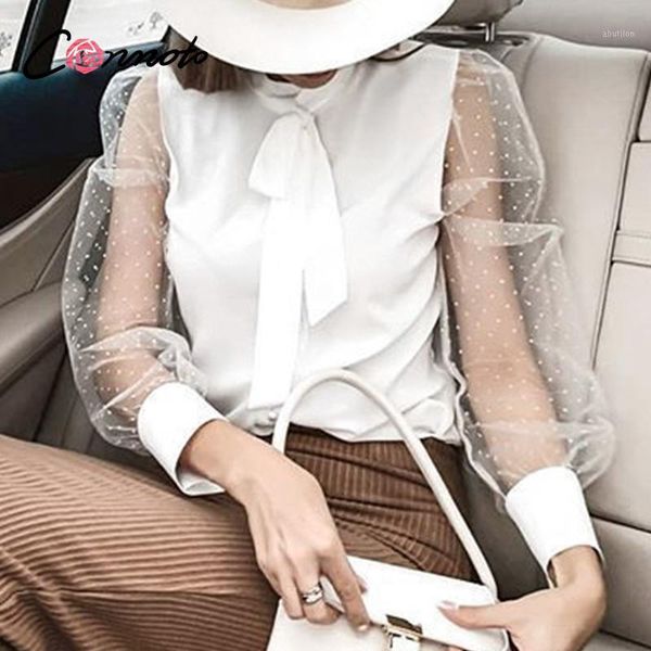 women's blouses & shirts conmoto mesh patchwork casual club women bow plus size blouse chiffon high fashion blusas mujer1, White
women's blouses & shirts conmoto mesh patchwork casual club women bow plus size blouse chiffon high fashion blusas mujer1, White