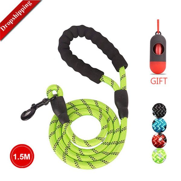 dog collars & leashes pet leash reflective strong 1.5m long with comfortable padded handle heavy duty training durable nylon rope
dog collars & leashes pet leash reflective strong 1.5m long with comfortable padded handle heavy duty training durable nylon rope