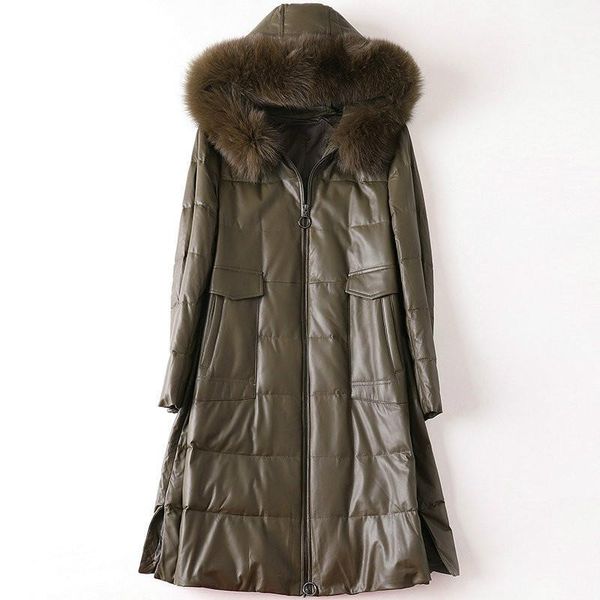 sheepskin coat fur hooded real genuine leather jacket women clothes 2019 vintage korean down coats veste femme tp19041004b1, Black
sheepskin coat fur hooded real genuine leather jacket women clothes 2019 vintage korean down coats veste femme tp19041004b1, Black