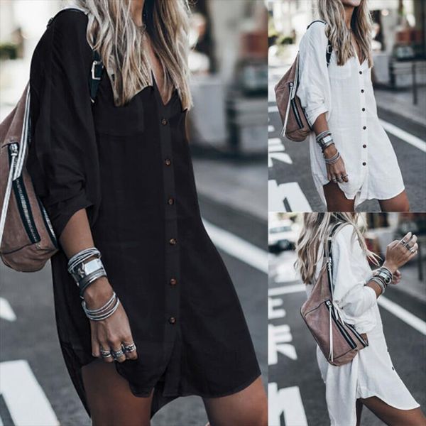 женщины купальник bikini beach cover up robe туника футболка v шеи лета твердая кнопки вниз карманные рубашки солнцезащитный купальник блуза, White
женщины купальник bikini beach cover up robe туника футболка v шеи лета твердая кнопки вниз карманные рубашки солнцезащитный купальник блуза, White