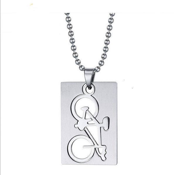 necklace bicycle punk bike pendant men's stainless steel sport jewelry dog tag accessories pn-013 4bee, Silver
necklace bicycle punk bike pendant men's stainless steel sport jewelry dog tag accessories pn-013 4bee, Silver