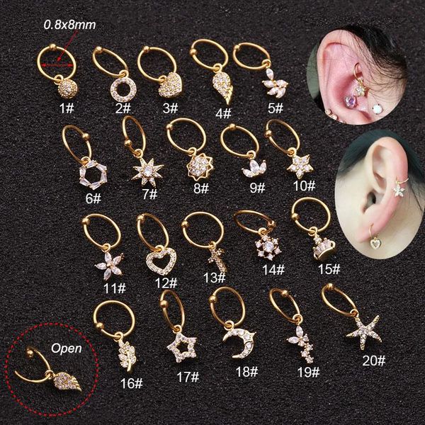 stud universal earring hoops tragus ear cartilage piercing nose ring jewelry, Golden;silver
stud universal earring hoops tragus ear cartilage piercing nose ring jewelry, Golden;silver