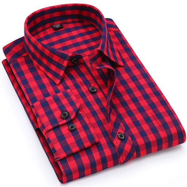 holiday casual youthful men's checkered plaid shirt single patch pocket long sleeve standard-fit thin comfortable cotton shirts, White;black
holiday casual youthful men's checkered plaid shirt single patch pocket long sleeve standard-fit thin comfortable cotton shirts, White;black