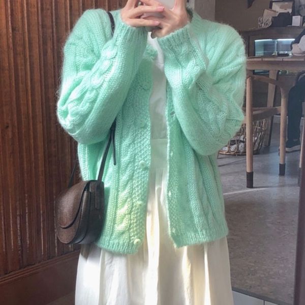 woherb korean women cardigans sweater candy color solid loose knitwear twist sweater coat casual knit cardigan outwear pull 201203, White;black
woherb korean women cardigans sweater candy color solid loose knitwear twist sweater coat casual knit cardigan outwear pull 201203, White;black