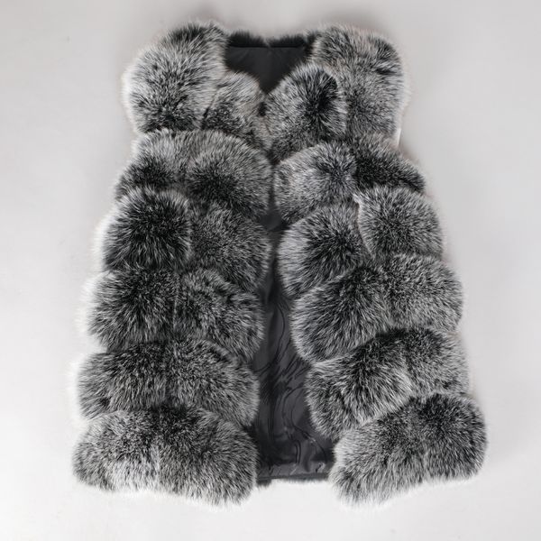2021 new winter coat, female, natural fox skin sleeveless waistcoat 68cm length leather vest sxtl, Black
2021 new winter coat, female, natural fox skin sleeveless waistcoat 68cm length leather vest sxtl, Black
