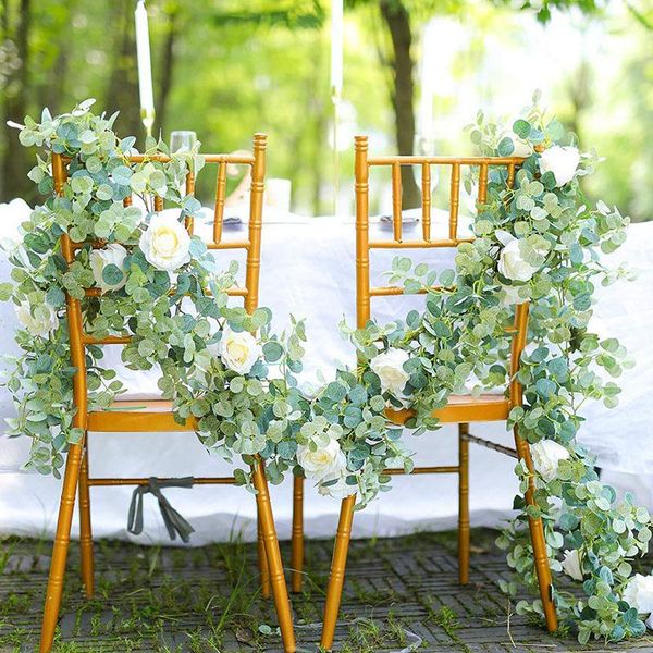 party decoration 1.8m artificial eucalyptus garland champagne rose green leaves wedding background wall
party decoration 1.8m artificial eucalyptus garland champagne rose green leaves wedding background wall