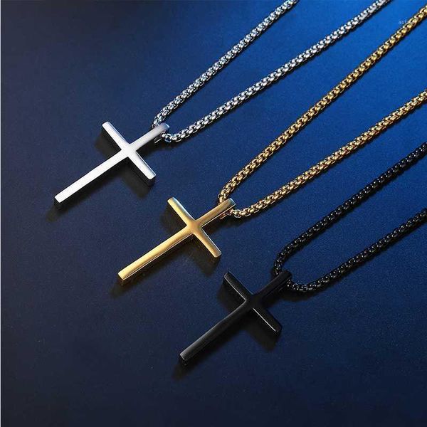 cross necklaces mens black stainless steel gold chians necklace steampunk pendant jewelry for neck gifts for male accessories1, Silver
cross necklaces mens black stainless steel gold chians necklace steampunk pendant jewelry for neck gifts for male accessories1, Silver