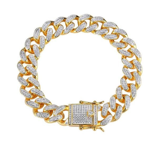 link, chain 1 hip hop iced bling bracelet pave full zircon 7-9 inch long miami cuban bracelets fashion hiphop jewelry gifts for men, Black
link, chain 1 hip hop iced bling bracelet pave full zircon 7-9 inch long miami cuban bracelets fashion hiphop jewelry gifts for men, Black