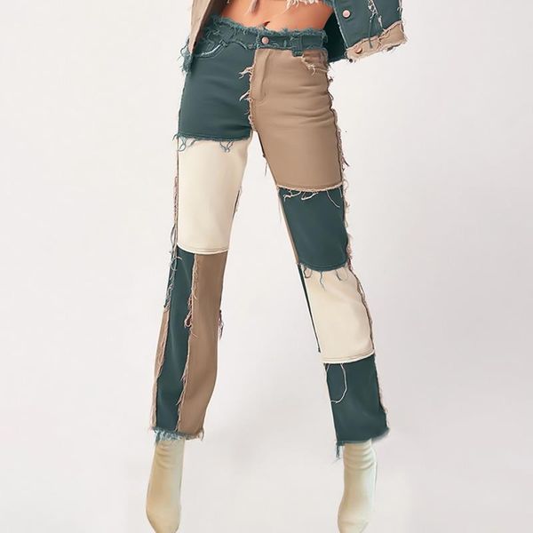 patchwork jeans mom woman straight leg vintage ripped baggy jeans cargo pants women plus size black pants clothes boyfriend 2020, Blue
patchwork jeans mom woman straight leg vintage ripped baggy jeans cargo pants women plus size black pants clothes boyfriend 2020, Blue