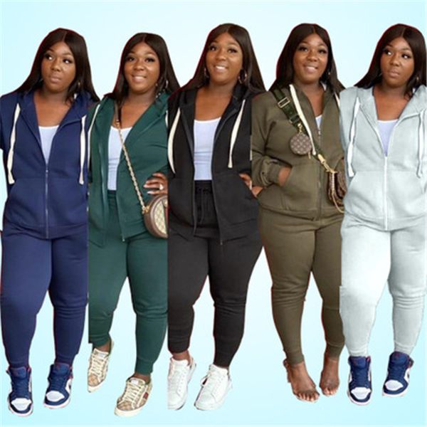 women solid color tracksuits fashion trend long sleeve cardigan zipper hooded coat pant suits designer autumn female slim casual 2pcs sets, Gray
women solid color tracksuits fashion trend long sleeve cardigan zipper hooded coat pant suits designer autumn female slim casual 2pcs sets, Gray