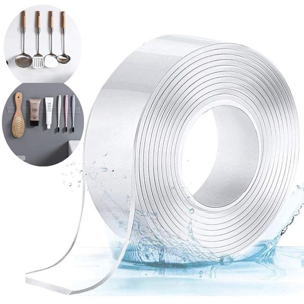 5pieces/lot1m/3m/5m nano tape double sided magic tapes transparent notrace reusable waterproof adhesive tape cleanable home band adhesi 2016
5pieces/lot1m/3m/5m nano tape double sided magic tapes transparent notrace reusable waterproof adhesive tape cleanable home band adhesi 2016