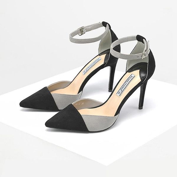 9 cm 2020 summer style pointy fashion color super high-heeled shoes women's sandals with word with thin heel joker single shoe, Black
9 cm 2020 summer style pointy fashion color super high-heeled shoes women's sandals with word with thin heel joker single shoe, Black