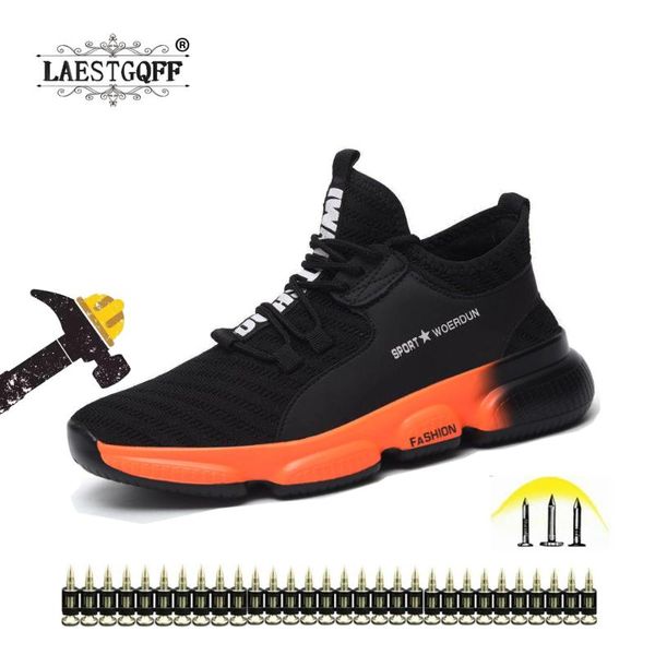 men's safety shoes work boots steel toe cap anti-puncture indestructible safety shoes lightweight non-slip breathable, Black
men's safety shoes work boots steel toe cap anti-puncture indestructible safety shoes lightweight non-slip breathable, Black