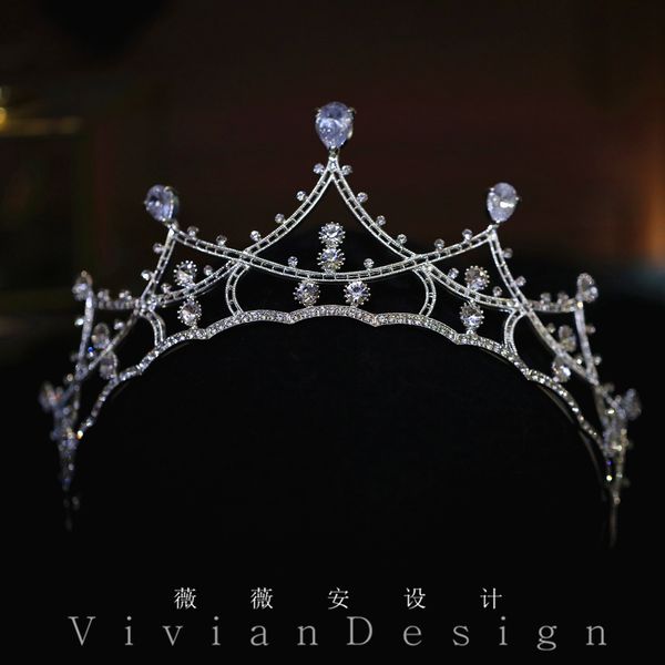 beautiful fairy temperament zircon diamond bridal headdress and crown princess wedding hairdress, Silver
beautiful fairy temperament zircon diamond bridal headdress and crown princess wedding hairdress, Silver