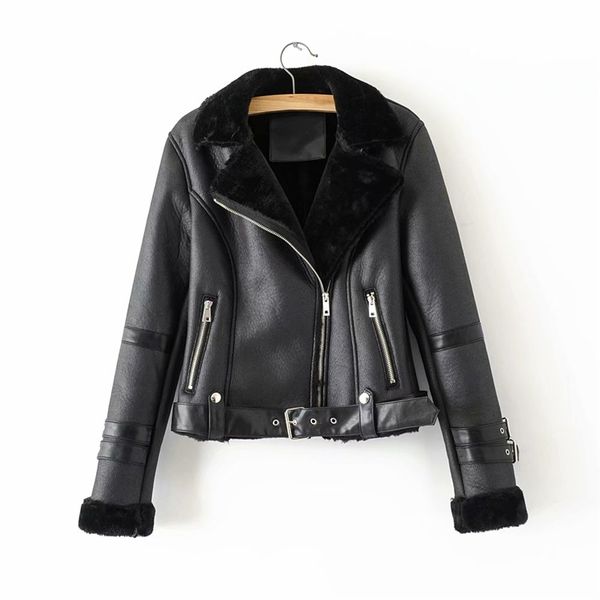 2021 new moda feminina curto couro-folheado inverno senhora zper jaquetas com cinto feminino moto meninas conjuntos chiques s64x, Black
2021 new moda feminina curto couro-folheado inverno senhora zper jaquetas com cinto feminino moto meninas conjuntos chiques s64x, Black