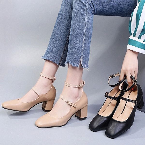 2020 new women's high heels summer shallow square toe buckle strap office career shoes woman soft leather pumps thick heel #ca8m, Black
2020 new women's high heels summer shallow square toe buckle strap office career shoes woman soft leather pumps thick heel #ca8m, Black