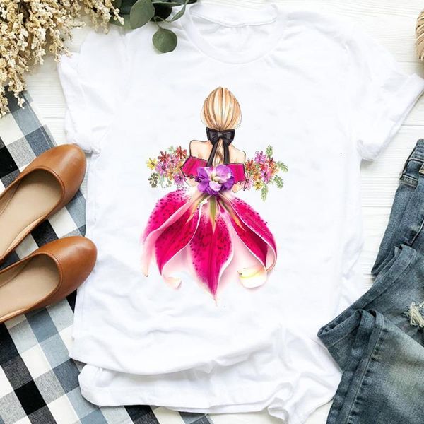 women lady floral flower girl sweet fashion printing fashion print tshirt female t tee womens shirt clothes graphic t-shirt, White
women lady floral flower girl sweet fashion printing fashion print tshirt female t tee womens shirt clothes graphic t-shirt, White
