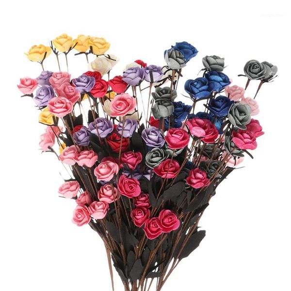 decorative flowers & wreaths 15 heads 9 colors artificial simulation rose flower realistic fake silk blue bouquet weeding party home decorat
decorative flowers & wreaths 15 heads 9 colors artificial simulation rose flower realistic fake silk blue bouquet weeding party home decorat