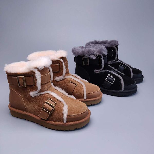 new australia cowskin women winter motorcycle snow boots martin classic knight boots ankle knee buckle boot fur wool luxurys designers shoes, Black
new australia cowskin women winter motorcycle snow boots martin classic knight boots ankle knee buckle boot fur wool luxurys designers shoes, Black