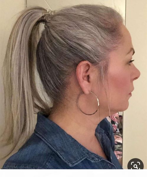 diva long high grey human hair pony tail hairpiece wrap around dye natural hightlight salt and pepper gray hair ponytail, Black
diva long high grey human hair pony tail hairpiece wrap around dye natural hightlight salt and pepper gray hair ponytail, Black