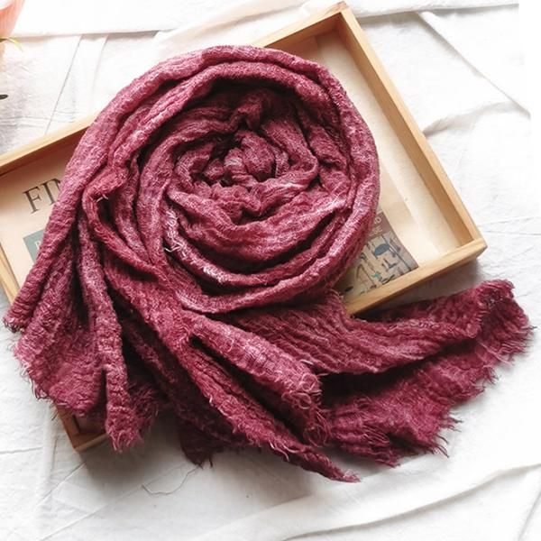 winter scarf cotton and linen solider color long women's scarves shawl crumpled warm men scarf american japanese style jllfgb, Blue;gray
winter scarf cotton and linen solider color long women's scarves shawl crumpled warm men scarf american japanese style jllfgb, Blue;gray