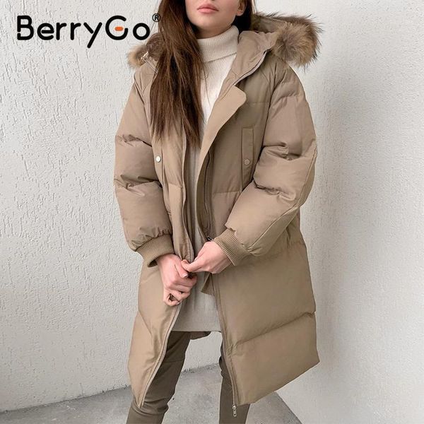 berrygo warm brown autumn winter women parkas high street fashion office lady long sleeve jacket elegant parkas with hat 20211, Black
berrygo warm brown autumn winter women parkas high street fashion office lady long sleeve jacket elegant parkas with hat 20211, Black