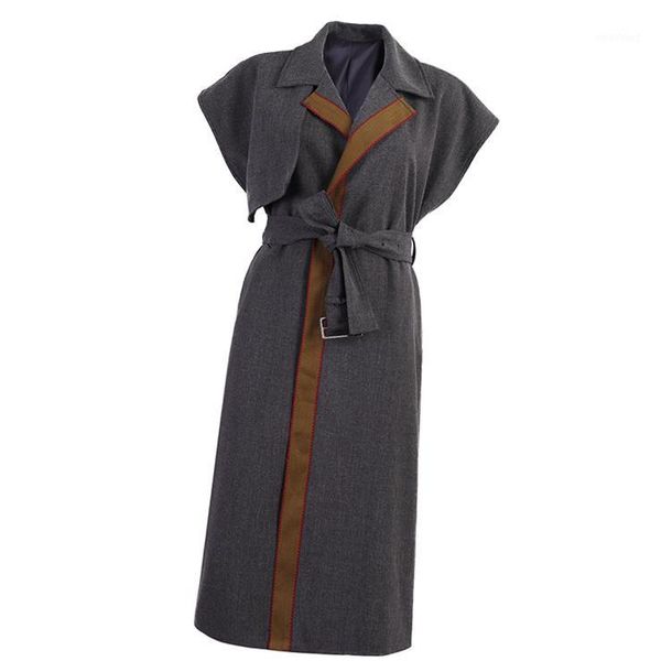 vests turn-down collar adjustable waist pockets solid long high street1, Black;white
vests turn-down collar adjustable waist pockets solid long high street1, Black;white