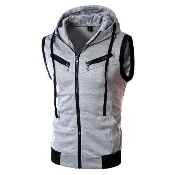 new autumn vest men casual hooded collar mens waistcoat sleeveless jacket men fashion vests drop shipping, Black;white
new autumn vest men casual hooded collar mens waistcoat sleeveless jacket men fashion vests drop shipping, Black;white