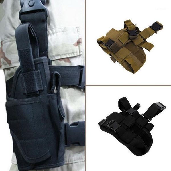 men outdoor hunting knee pads tactical support adjustable practical puttee bag thigh leg holster pouch1, Black;gray
men outdoor hunting knee pads tactical support adjustable practical puttee bag thigh leg holster pouch1, Black;gray