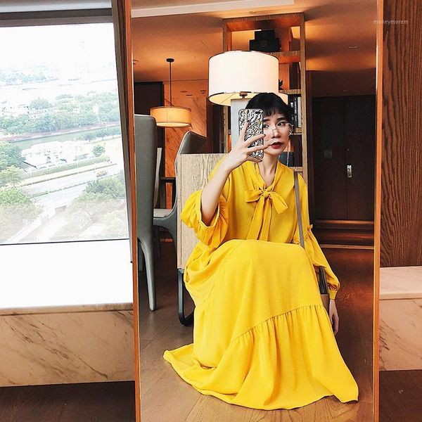 korea women long dress solid color bowknot lantern sleeve chic clothing 2018 new spring autumn fashion trend outwear dressmq01061, White;black
korea women long dress solid color bowknot lantern sleeve chic clothing 2018 new spring autumn fashion trend outwear dressmq01061, White;black