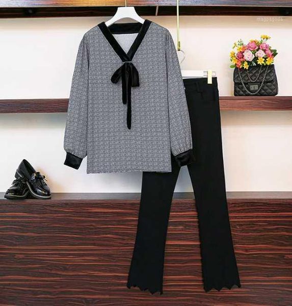 2020 slim women's clothing fashion 2 piece set autumn loose and pants tracksuit for women 4xl plus size suit1, Gray
2020 slim women's clothing fashion 2 piece set autumn loose and pants tracksuit for women 4xl plus size suit1, Gray