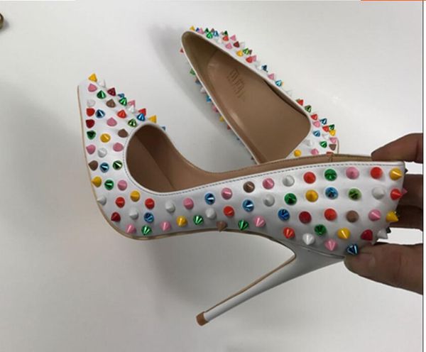 designer pointed toe with studs high heels patent leather rivets sandals women shoes valentine high heel shoes, Black
designer pointed toe with studs high heels patent leather rivets sandals women shoes valentine high heel shoes, Black