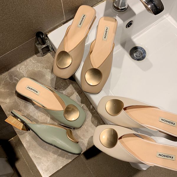 weibate 2020 brand designer women slippers slip on mules flat heel casual shoes british buckle slides wooden block heels summer x1020, Black
weibate 2020 brand designer women slippers slip on mules flat heel casual shoes british buckle slides wooden block heels summer x1020, Black