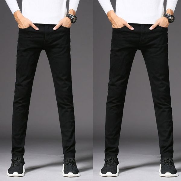 winter plush men's jeans slim fit small feet elastic slim feet black men's pants autumn jeans and jeanstrousers and jeanswinter pa, Blue
winter plush men's jeans slim fit small feet elastic slim feet black men's pants autumn jeans and jeanstrousers and jeanswinter pa, Blue